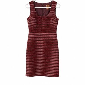 Tory Burch Victory Sleeveless Tweed Sheath Dress Size 2